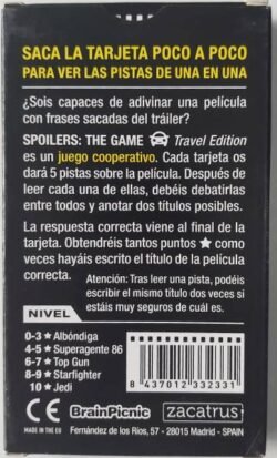 Spoilers: The Game Edición De Viaje Trasera