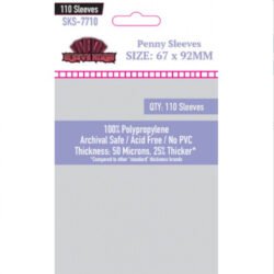 Penny Card Game Card Sleeves (67 X 92) - 110 Pack - 50 Microns