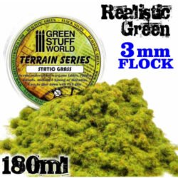 Cesped Electrostatico 3 Mm Verde Realista 180 Ml / Nylon Flock Realistic Green 180 Ml