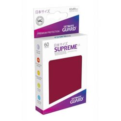 Ultimate Guard Supreme UX Sleeves Fundas de Cartas Tamaño Japonés Borgoña (60) (62x89mm)