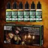 Set Pintura Metal No Metal Dorados / Paint Set Mnm Golden (Box X6)