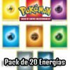Paquete de 20 Energías de Pokemón a elegir