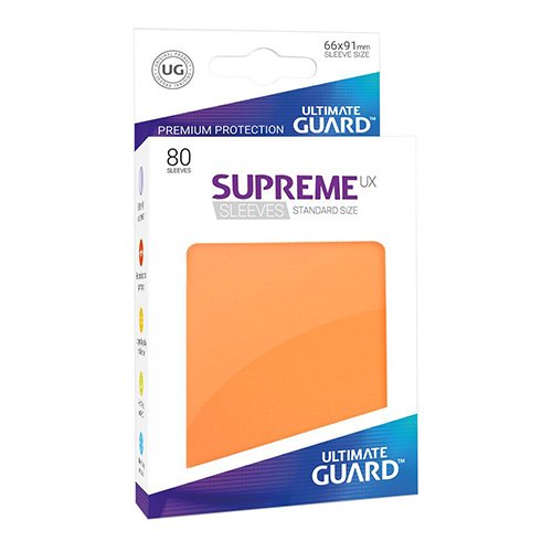 Ultimate Guard Supreme UX Sleeves Fundas de Cartas Tamaño Estándar Naranja (80)