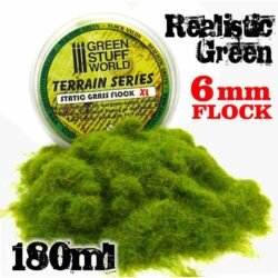 Cesped Electrostatico 6 Mm Verde Realista 180 Ml / Nylon Flock Realistic Green 180 Ml