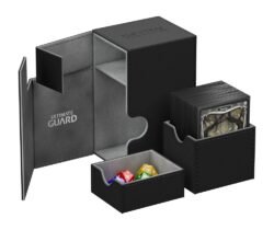 Ultimate Guard Flip´n´Tray Deck Case 80+ Caja de Cartas Tamaño Estándar XenoSkin™ Negro