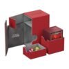Ultimate Guard Flip´n´Tray Deck Case 80+ Caja de Cartas Tamaño Estándar XenoSkin™ Rojo