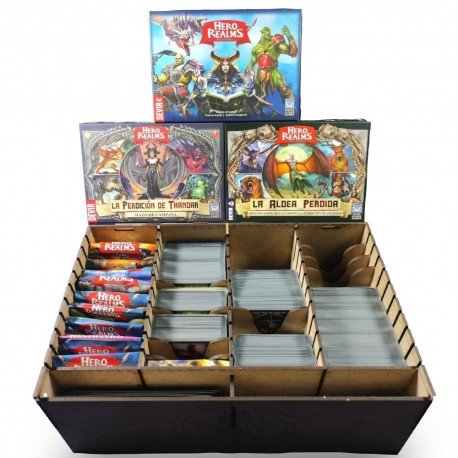 Caja Compatible Con HERO REALMS (Base + Expansiones)