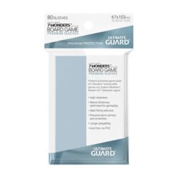 Ultimate Guard Premium Soft Sleeves Fundas de Cartas 7 Wonders™ 67X103 mm(80)