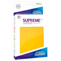 Ultimate Guard Supreme UX Sleeves Fundas de Cartas Tamaño Estándar Yellow (80)