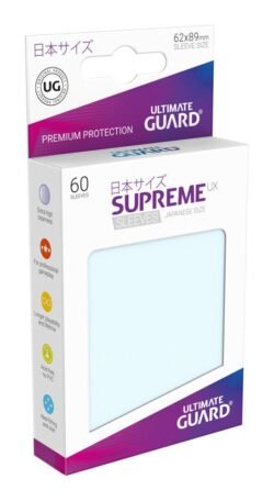 Ultimate Guard Supreme UX Sleeves Fundas de Cartas Tamaño Japonés Transparente (60) (62x89mm)