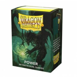 Fundas Standard Matte - 63mm X 88mm Metallic Green Power - Dragon Shield