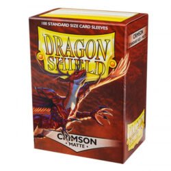 Fundas Standard Matte Crimson Rojo (100 Fundas) Dragon Shield.