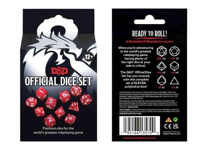 Set de Dados Oficial de D&D Set de Dados Oficial de D&D