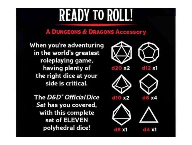 Set de Dados Oficial de D&D Set de Dados Oficial de D&D