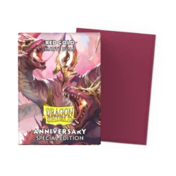 Dragon Shield Standard Matte Dual Sleeves Special Edition - Red/Gold (100 Sleeves)