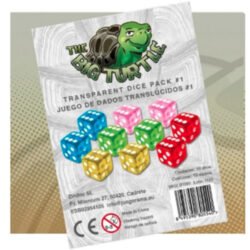 Pack 1 de 10 dados translúcidos de 16 mm