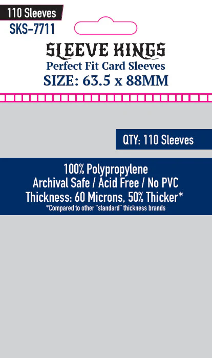 erfect Fit Internal(Inner) Card Sleeves (63.5x88mm) - 110 Pack - 60 Microns erfect Fit Internal(Inner) Card Sleeves (63.5x88mm) - 110 Pack - 60 Microns